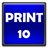 Устройство осуществляет принтерную печать со скоростью 10 стр/мин
