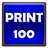 Устройство осуществляет принтерную печать со скоростью 100 стр/мин
