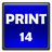 Устройство осуществляет принтерную печать со скоростью 14 стр/мин