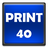 Устройство осуществляет принтерную печать со скоростью 40 стр/мин