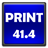 Устройство осуществляет принтерную печать со скоростью 41.4 м2/ч