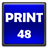 Устройство осуществляет принтерную печать со скоростью 48 стр/мин