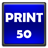 Устройство осуществляет принтерную печать со скоростью 50 стр/мин