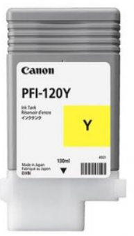 Чернильный картридж PFI-120 Yellow (130 мл для ТМ-серии)